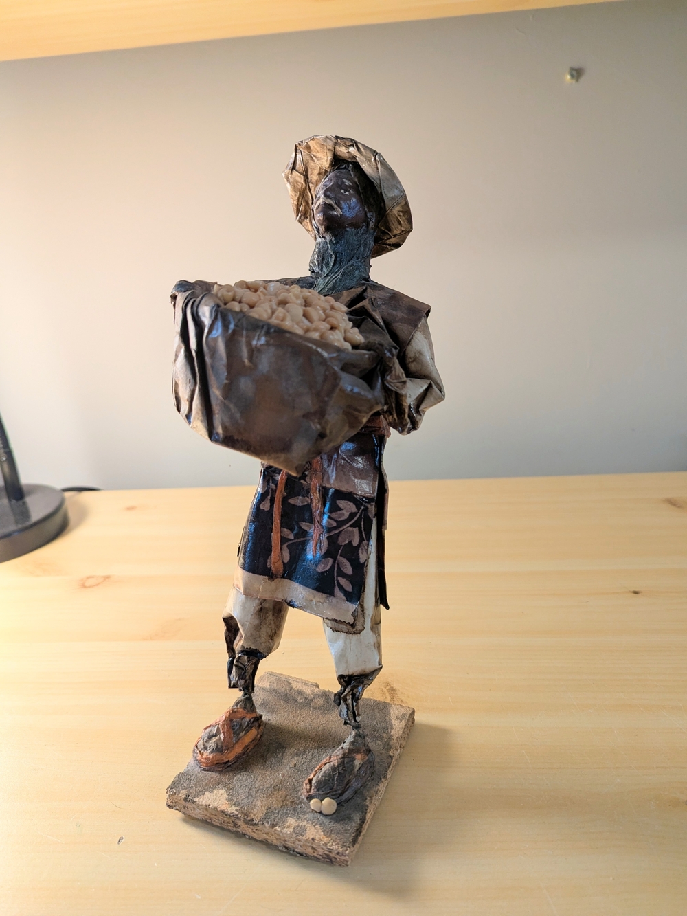 Mexican Paper Person - Man With Basket